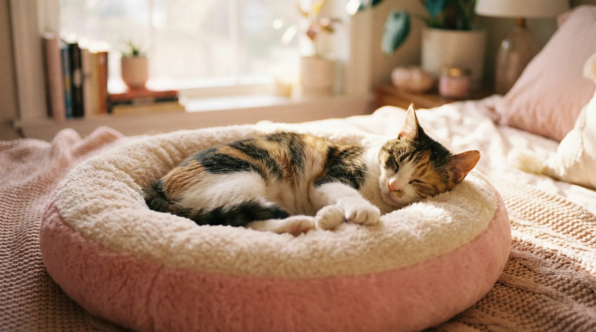 三花猫安静入睡 - 久久久久久